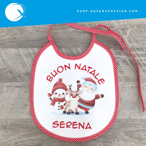 Bavaglino Buon Natale personalizzato