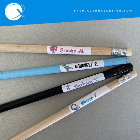 Etichette per penne personalizzate