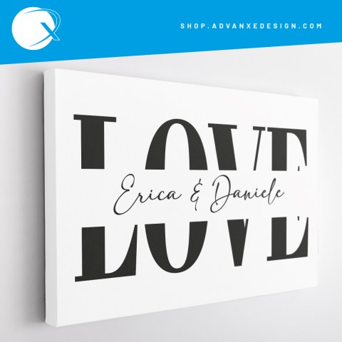 quadro love san valentino con nomi