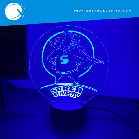 lampada led multicolor festa del papà