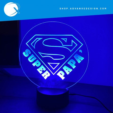 lampada led 3D multicolor festa del papà