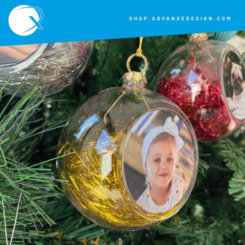 Pallina di natale personalizzata oro