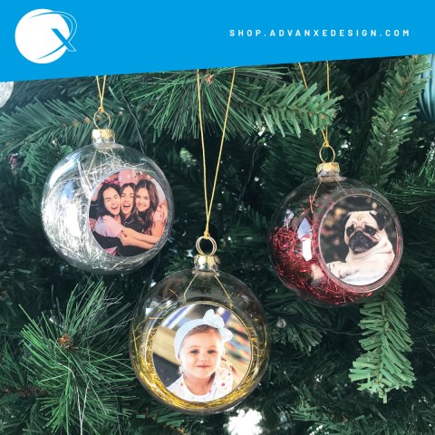 Pallina di natale personalizzata rosso