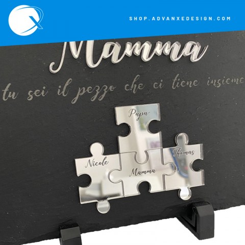 Particolare puzzle in plexiglass regalo festa della mamma