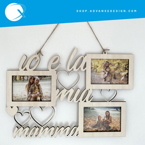 Cornice in legno festa della mamma personalizzato