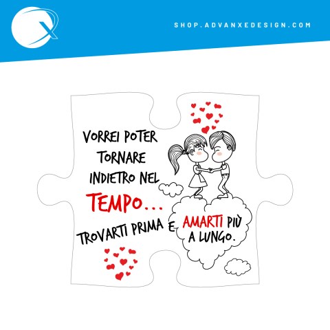 Puzzle in legno con stampa personalizzata per casa