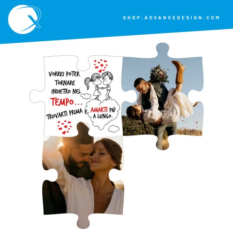 Puzzle in legno con stampa personalizzata per casa