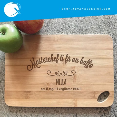 Tagliere in bambù - masterchef personalizzato