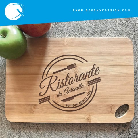Tagliere in bambu - ristorante personalizzato