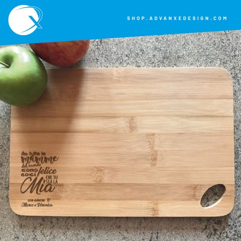 Tagliere in bambu - tu mi rendi felice