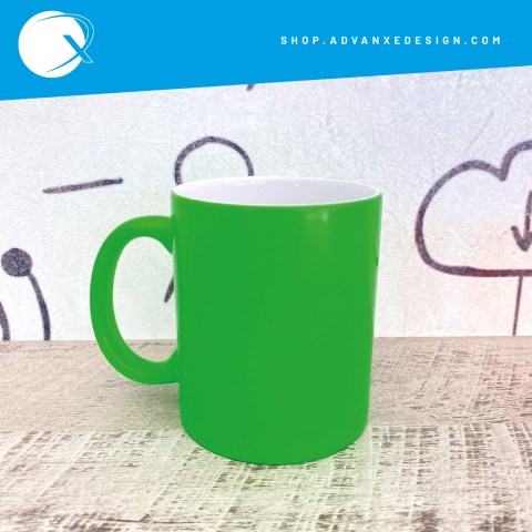 tazza-fluo-verde-personalizzata