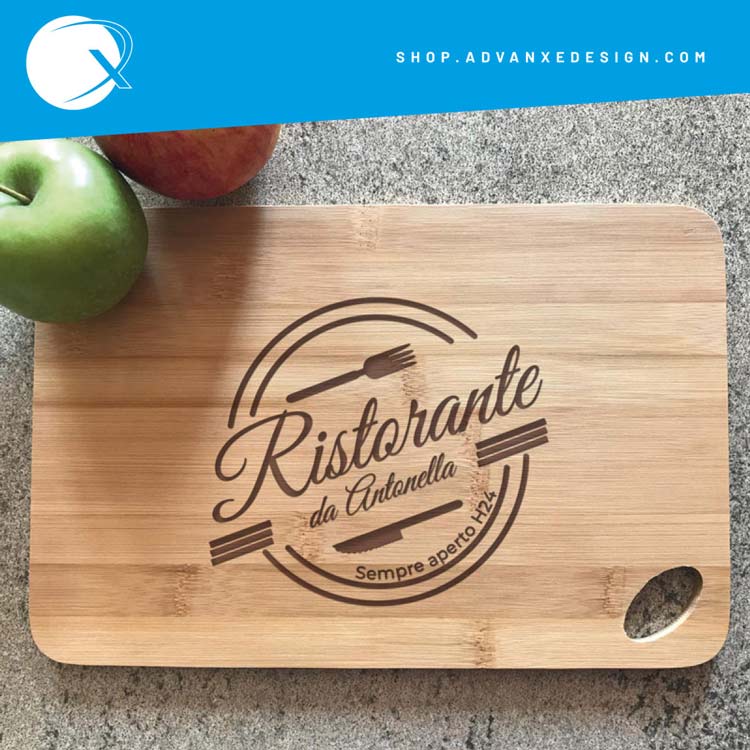 Tagliere in bambu - ristorante personalizzato